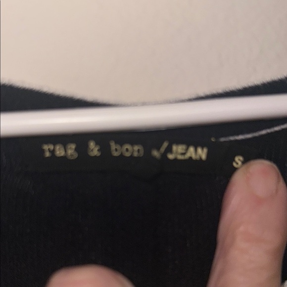 Rag & Bone Blue White Long Sleeve Mesh Ringer Sweater - Small. BB - Picture 3 of 5